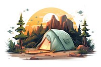 Camp trip outdoors camping nature. AI generated Image by rawpixel.