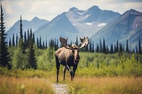 Landscape wildlife animal mammal. AI generated Image by rawpixel.