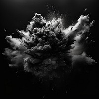 Large explosion exploding abstract black. AI generated Image by rawpixel.