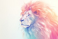 Lion drawing mammal sketch. AI generated Image by rawpixel.