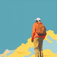 Adventure backpack outdoors hiking. AI generated Image by rawpixel.