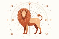 Zodiac sign leo sign mammal animal. AI generated Image by rawpixel.