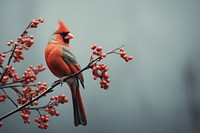 Cardinal bird perching cardinal. 