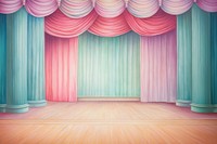 Stage  curtain indoors