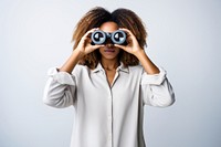 Binoculars looking adult photo. AI generated Image by rawpixel.