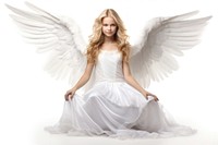 Angel fashion dress white. AI generated Image by rawpixel.