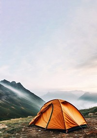 photo of camp trip in mountain. AI generated Image by rawpixel.