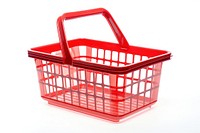 Basket white background consumerism supermarket. AI generated Image by rawpixel.