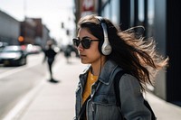 Woman photography sunglasses portrait.