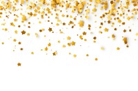 Gold star confetti effect background