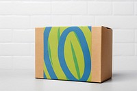 Cardboard box label, packaging design