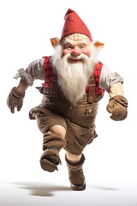 Running gnome photography portrait costume. AI generated Image by rawpixel.