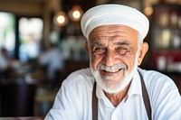 Middle east man Senior man smiling portrait adult. AI generated Image by rawpixel.