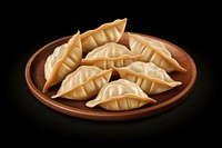 3d cartoon realistic gyoza dumpling food xiaolongbao. 