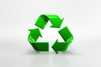 A recycle symbol white background recycling circle. AI generated Image by rawpixel.