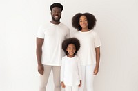 Portrait t-shirt smiling family. AI generated Image by rawpixel.