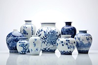 Chinese porcelains pottery white art. AI generated Image by rawpixel.