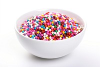 Sprinkles bowl candy food. AI generated Image by rawpixel.