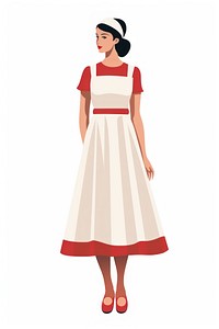 A nurse dress adult woman. 