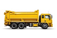 Garbage truck vehicle white background transportation. AI generated Image by rawpixel.