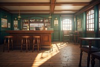 Classic british pub furniture chair bar. AI generated Image by rawpixel.