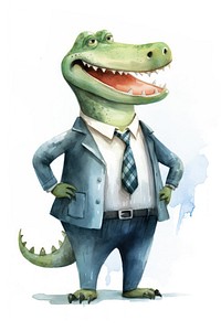 Crocodile cute animal characters reptile adult representation. AI generated Image by rawpixel.