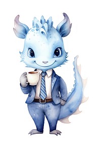 Business holding coffee animal. AI generated Image by rawpixel.