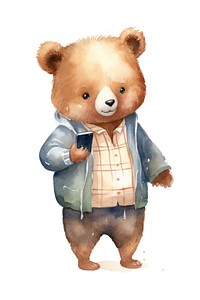 Business bear mammal animal. AI generated Image by rawpixel.