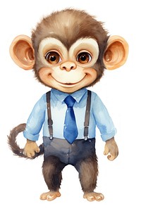 Animal cute baby ape. AI generated Image by rawpixel.