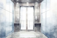 Empty elevator architecture backgrounds building.