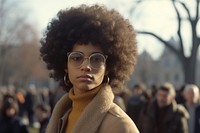 African american woman portrait glasses adult. AI generated Image by rawpixel.