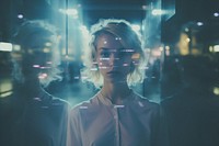 Scifi photography portrait motion. AI generated Image by rawpixel.