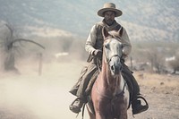 Soldier riding horse mammal animal accessories. AI generated Image by rawpixel.