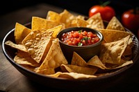 Ketchup snack food bowl. 