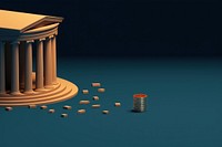 Financial transaction architecture column investment. AI generated Image by rawpixel.