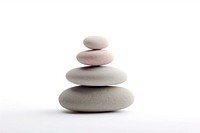 Zen stones pebble pill white background. AI generated Image by rawpixel.