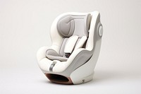 Car seat chair white background transportation. 