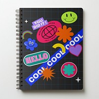 Bullet journal notebook mockup, realistic publishing psd