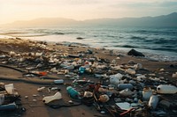 Pollution garbage outdoors nature. 