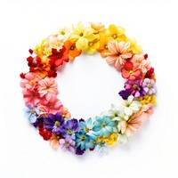 Flower wreath petal plant. AI generated Image by rawpixel.