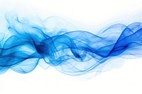 Smoke  blue white background. 