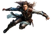 Female fighter fantasy adult white background. AI generated Image by rawpixel.