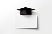 Graduation hat frame paper white text. AI generated Image by rawpixel.