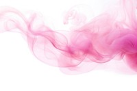 Smoke  pink white background. 