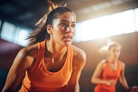Professional female basketball sports adult determination. AI generated Image by rawpixel.