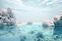A magical ocean underwater outdoors nature. AI generated Image by rawpixel.
