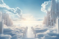 Heaven landscape outdoors nature. AI generated Image by rawpixel.