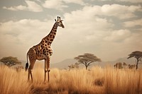 Giraffe savanna giraffe grassland. 