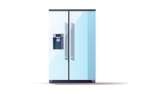 Refrigerator appliance door white background. AI generated Image by rawpixel.