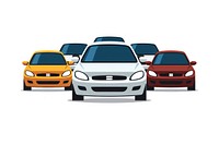 Traffic cars vehicle bumper road. AI generated Image by rawpixel.